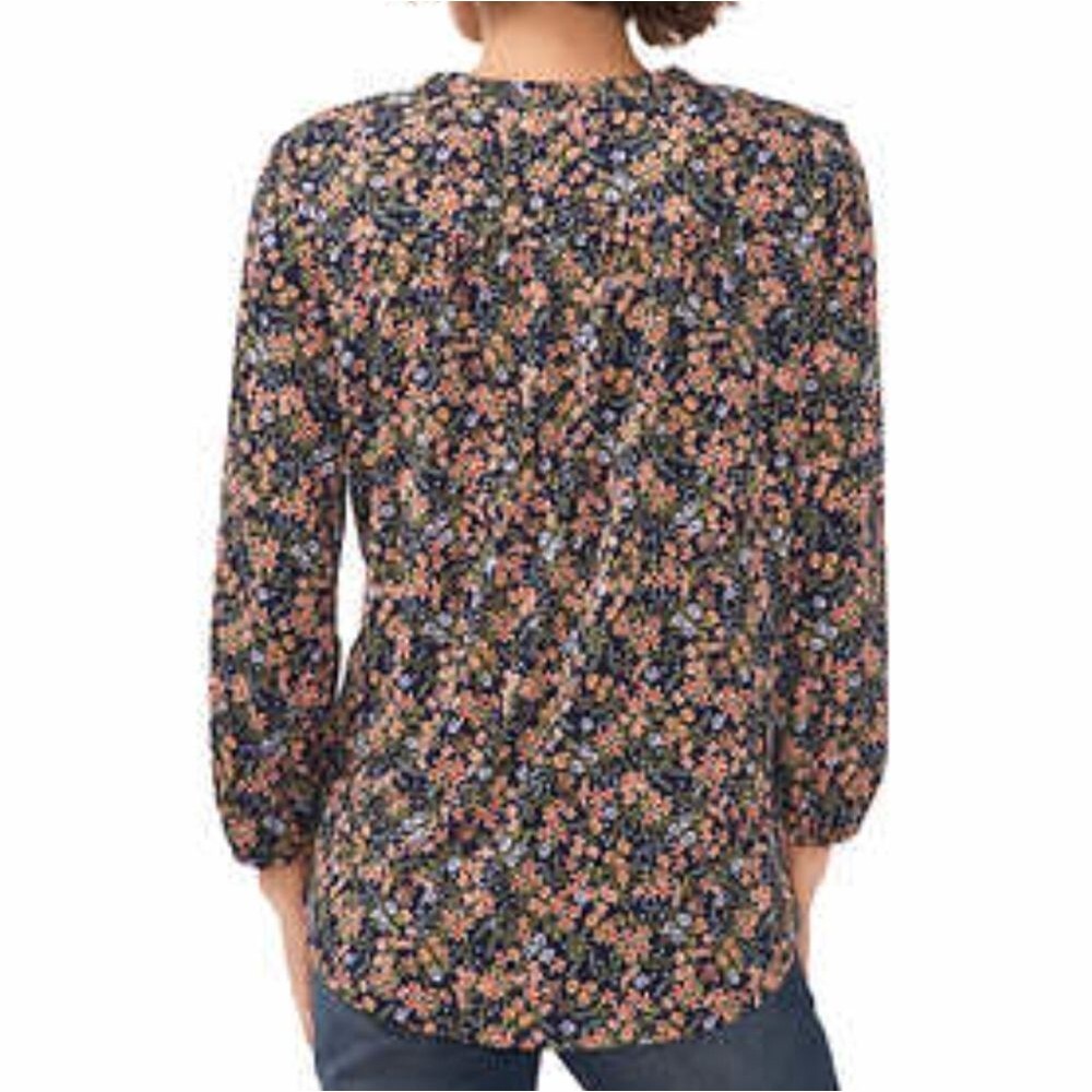 🌸Vince Camuto V-Neck Long Sleeve Floral Blouse NWT - Picture 7 of 16